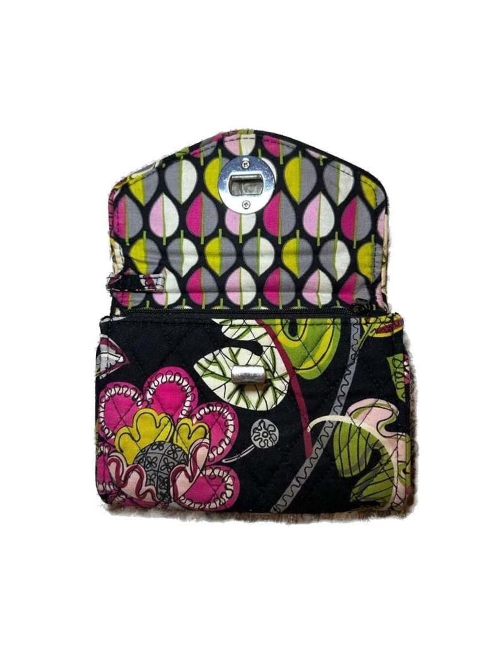 Vera Bradley Quilted Turn-Lock Wallet in Floral Pattern - Picture 2 of 4